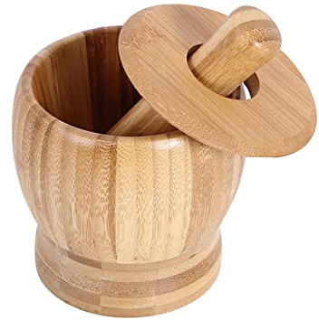 WANGCL Mörser und Stößel Set, Knoblauchstampfer Kräuter-Gewürzmühle Haushalt Nahrungsergänzungsmittel Mahlwerk sehr gut geeignet zum Mahlen von Gewürzen, Kräutern Küchenwerkzeug Stampfer Werkzeuge