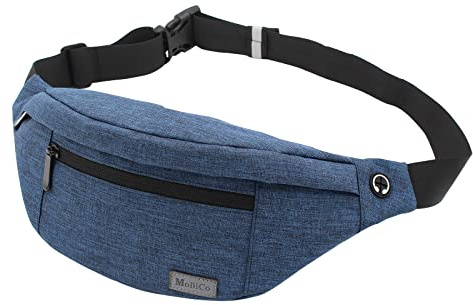 Große Crossbody Bauchtasche Gürteltasche für Damen und Herren Hüfttasche Outdoor Groß Handytasche Sport Wasserdicht Laufgürtel Umhängetasche Geldgürtel für Camping Wandern Fitness Fahrrad Geschenke