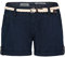 Eight 2 Nine Damen Chino Shorts Hose mit Flecht-Gürtel Dark-Blue M