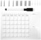 Operitacx Acrylkalender für die Wand 40 x 30 cm| Monatskalender, trocken abwischbare Tafel, Heimbüro, Glaskalender, wiederverwendbares Whiteboard mit Stift
