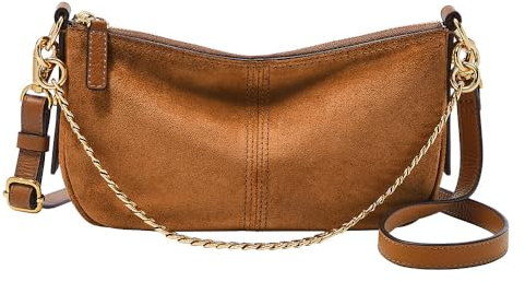 Fossil Sac baguette Jolie en cuir velours, pour femme, ZB1868216