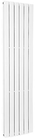 blumfeldt Radiateur Eau Chaude Design, Radiateur Vertical Eau Chaude pour Chauffage Maison, Faible Conso d'Energie, Silencieux, Chauffage Mural 485W pour Salle de Bains, Seche Serviette Eau Chaude