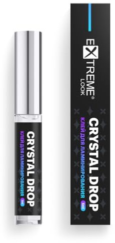 Colla Laminazione Ciglia Extreme Look Crystal Drop | Lash Lift Colla per Ciglia | Tenuta Forte | Sollevamento delle Ciglia | Non è Tossico | Elevata Velocità di Adesione| Non Causa Allergie