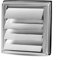 Tumble Dryer External Vent Cover, Stainless Steel Gravity Grille Duct Vent Cover Extractor Fan External Cover with Non-Return Louver(125mm/5inch)