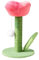 Xafrstyu Kratzpsäulen für Katzen, 40 cm Niedlicher Katzenbaum, Blumen-Katzenturm mit Kratzbaum, Sisalstamm für Indoor-Katzen (Rosa)