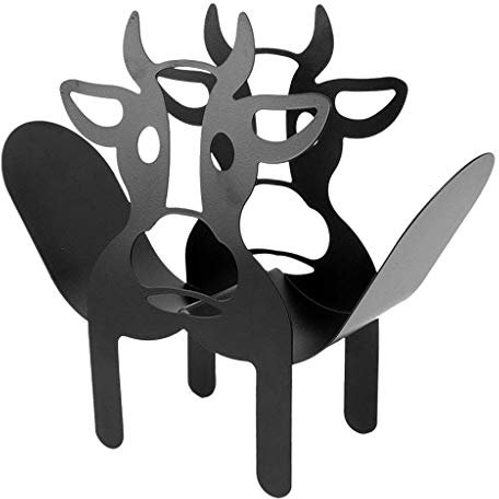 Duiaynke Creativo Porta Carta Igienica In Ghisa Metallo Porta Rotolo Di Carta Igienica A Forma di Mucca Deposito Carta Igienica 7