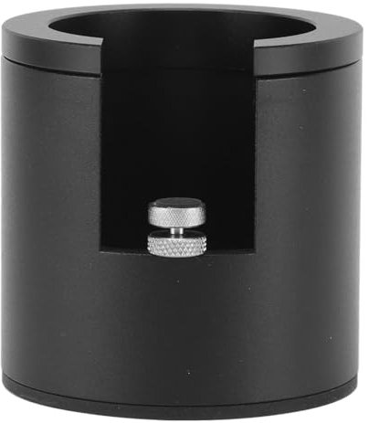 Tamperstation 51/54/58mm Aluminiumlegierung Tamping Station Espresso Distributor Kaffeefilter Tamper Abklopfbehälter Abklopfer Kaffee Andrückstation für 51mm 54mm 58mm Siebträger(Schwarz)