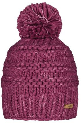 Barts Strickmütze Jasmin grob-gestrickte Wintermütze mit Bommel 1034 Berry 26