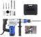 SDS Plus Rotary Hammer, 1800W Power Impact Drill Hammer Pneumatic Vibration Control & 6 Speeds 4500RPM, Electric Demolition Jack Hammer, 360°Rotating Handle, 3 Drill Bits, Grease, Chisel, Hand Case