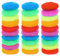 30 Pcs Plastic Dish Scrubbers Round Nylon Dish Scrubber Scouring Pads Plastic Pot Mesh Scouring Dish Pads Kitchen Scrubbers for Dishes Non Scratch Scrubbers for Kitchen Household Cleaning (Multicolor)