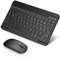 SOPPY Bluetooth Tastatur & Maus Tragbare Tastatur Maus wiederaufladbare Mini-Tastatur, kabellose Tastatur & Maus kompatible mit Pad/Sam-Sung/lOS/Android/Windows, Deutsches QWERTZ Layout,Schwarz