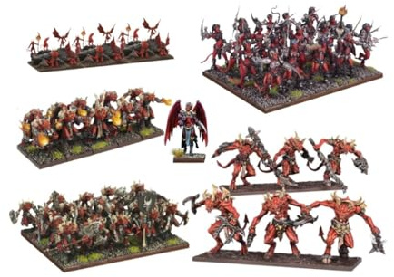 Mantic Forces of The Abyss Army – Miniatur-Tischspiel – Fantasy – Kind – 30 untere Abgründe, 20 Succubi, 6 Berserker, 3 Imp Swarms, 1 Verführerin