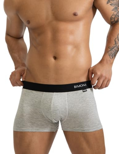 BIMONI Premium Very Soft Viskose Herren Low Rise Sexy Boxer Brief Unterhose Boxershorts Trunk Männer Hipster Unterwäsche