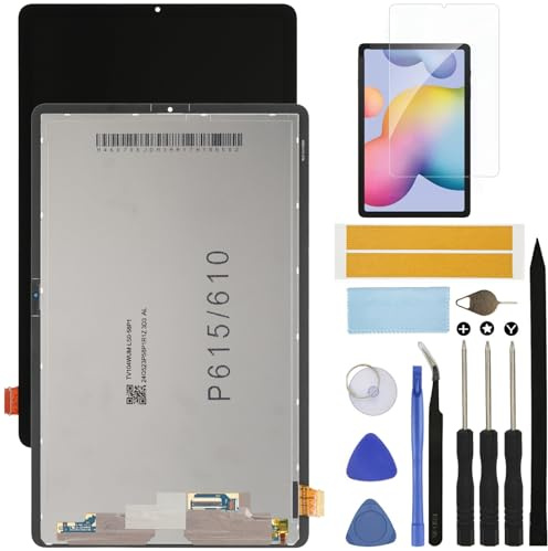 for Samsung Galaxy Tab S6 Lite SM-P615 10.4 (2020), Tablet Screen Replacement Kit, LCD Display Touch Screen Digitizer Full Assembly Repair Parts + Screen Protector (Without Frame)