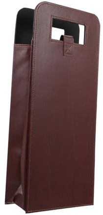 KONTONTY Single Bottle Wine Tote Bag Burlap Alcohol Bag for Wedding Party Housewarming