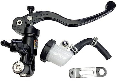 TANGSIYANG Leve Freno Frizione 14mm 15mm Originale ADELIN Px1. Maniglia della Leva del Cilindro della Pompa della Frizione del Freno Motocicletta da Corsa Freno Frizione(Black Right 14x18mm)
