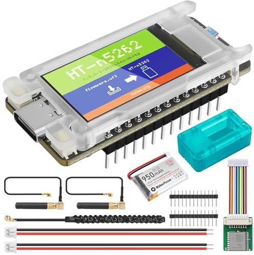 Mesh Node T114 mit Schutzhülle & GPS-Modul & 950mAh Akku für Meshtastic GPS | nRF52840 MCU, Bluetooth 5.0, SX1262 LoRa-Chip, 1,14 Zoll TFT-LCD-Display