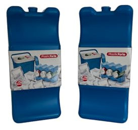 Acumulador de Frio, para Bolsas isotermicas y neveras, Reutilizables con Forma Curvada Especial latas y Botellas. Playa, Camping, montaña, etc, Ligero y practico (21x9,5x5). (Azul)