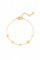 Damen Kleeblatt Armband Gold aus Edelstahl 18kt Vergoldet Vierblättriges Armband Kleeblatt Design für Damen und Mädchen wasserfest nickelfrei Glücksbringer und Glücksklee Geschenk für Frauen