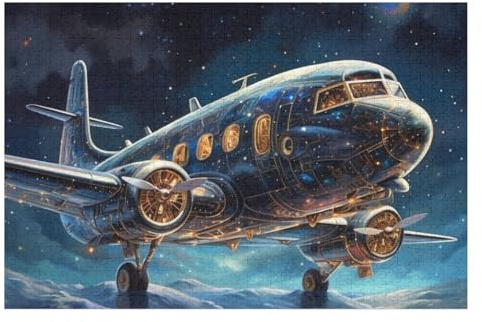 Puzzle Für Erwachsene 1000 Teiliges Flugzeug Puzzles Holzbrettpuzzles Denksportaufgaben Für Kinder （75×50cm）