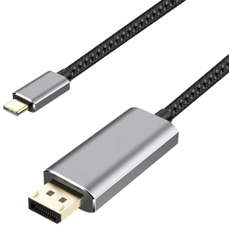 USB-C to Mini DisplayPort Adapter 4K, USB 3.1 Type C (Thunderbolt 3 Compatible) to Mini DP Adapter (DP Alt Mode) Compatible MBP 2016/2017/2018(Gray)