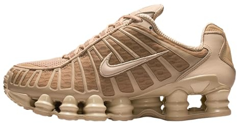 Nike Women's Shox Tl Sneaker, Linen/Linen/Metallic Silver, 6.5 UK