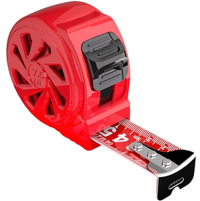 Multiple Length Red Measuring Tape Furniture Making Thickened Measurement Tool Suitable For Construction & Home Use Metric Measure