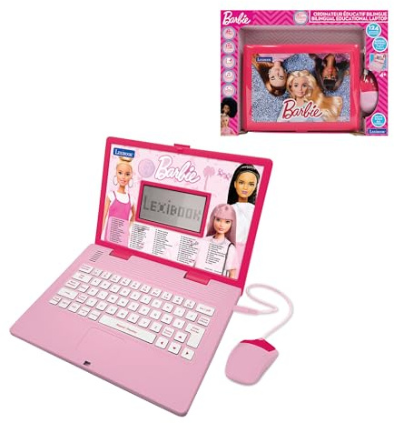Lexibook, Barbie Ordinateur Éducatif Enfant, JC598BBi1LXB