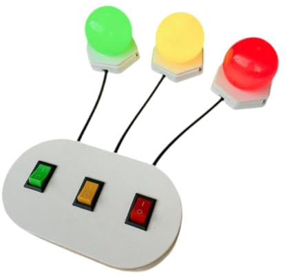 TTETTZ Lichtschalter Board mit Lichtsteuerung Busy Board Zubehör Kinder Lernspielzeug Motorikbrett Interaktives Sensorisches Spielzeug aus Holz PP für Kognitive Entwicklung Feinmotorik, Style B