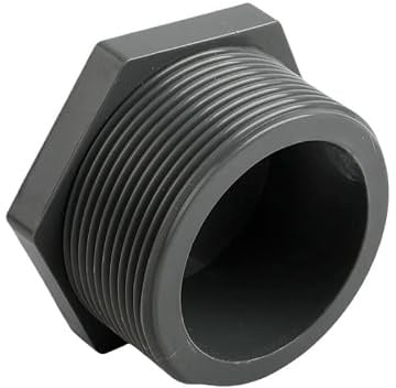 Connecteur d'extrémité à filetage mâle 20/25/32/40/50/63mm, connecteur de tuyau d'alimentation d'aquarium, bouchon de tuyau en PVC, raccord de Micro Irrigation(1.2 Inch-40mm,15 pieces)