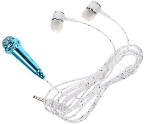 Toddmomy Tragbares Kleiner Mikrofon für Sprachaufnahmen und Asmr Kondensator Mikrofon mit Kabel Kompatibel für Tablet und Aufnahmegerät