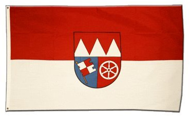 Flaggenfritze Fahne/Flagge Deutschland Unterfranken + gratis Sticker