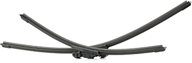 RIDEX Scheibenwischer Set Wischerblätter Set mit Spoiler Frontscheibenwischer Vorne Wischblattausführung: Flachbalkenwischblatt, Rahmenlos Länge 1: 600mm Länge 2: 450mm 298W0056