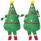 eLUUGIE Halloween Blow Up Costume Christmas Tree Costume Halloween Inflatable Costume Halloween Cosplay Costume for Adults/Christmas Party