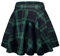Damen Casual A Linie Hoch Taille Mini Rock Elegante Pull On Elastische Skater Kurz Röcke(M, 18)
