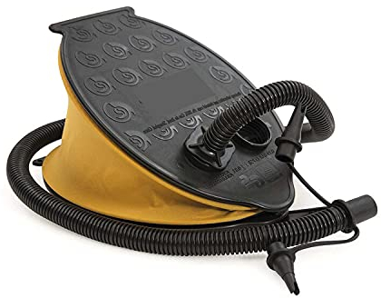 Mojawo Blasebalg Pumpe Tretpumpe Tretluftpumpe Fußluftpumpe Air Step 1,6 Liter Be + Entlüften 28x22cm
