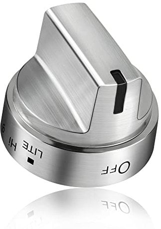WB03X24818 GE Boutons de cuisinière en acier inoxydable et plastique de couleur