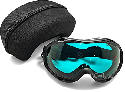 MCWlaser CO2 Laser Schutzbrille 10600nm 10.6um OD5+ Safety Glasses Goggles Absorptionstyp CO2 Laser Brille Für CO2 Lasergravur Cuttinge Schönheitsbehandlung Instrument EP-4 Stil 10