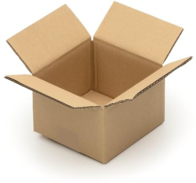 KK Verpackungen Versandkartons 165 x 160 x 100 mm Braun 2-wellig (Außenmaß 179 x 174 x 122 mm) | 120 Stück, Faltkartons Kartons für Versand als DHL Päckchen M Hermes Päckchen DPD GLS Paketklasse XS