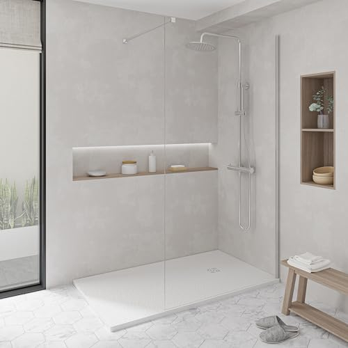 KOES - Kunstharz-Duschwanne Modell NILO – 90x110 – Weiß RAL 9003