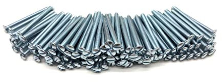 Jones DIY M3.5 Silver Electrical Socket Screws, 40mm, For Switches, Light Switch, Plug Sockets, 3.5mm x 40mm, (100)