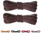 CCSOFTIME 2 Paia Lacci per Scarpa Cerati Eleganti Marrone Scuro Tondi,Lacci Sottili per Scarpe Classiche Cuoio Stivaletti,Stringhe Scarpe Polacchetti Desert Boots,Stringate de Bambini e Adulti 80cm