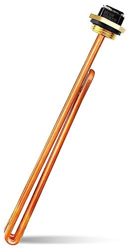 HE 90240 Heater Element Fit for EcoSmart Eco 18 24 27 36 Richmond IHeat Drakken Rheem Eemax, 9KW 240V Electric Tankless Water Heater Element with New Rubber Ring, 1Pcs