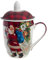 Blanc Mariclò' Tazza Mug Natalizia con Coperchio Merry Christmas Rosso 325 ml