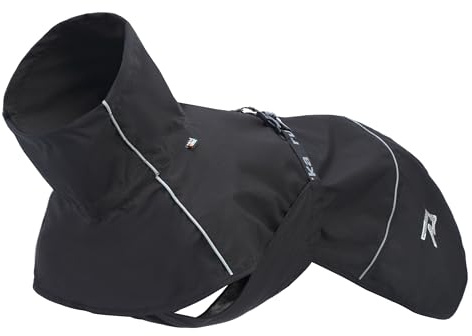 Rukka Pets HAYTON ECO Regenmantel für Hunde Schwarz 45