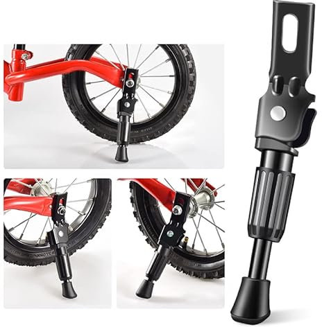 izosen Kinder-Fahrradständer für 12 14 16 18 Zoll Rad Fahrrad Seitenständer Heckhalterung Premium Stahl Fahrräder Stützträger (18 Zoll)