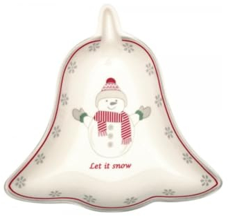 GreenGate Bell Plate Abella Xmas White