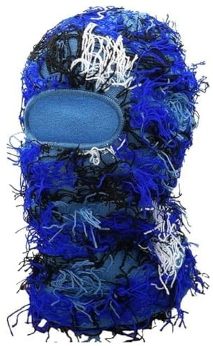 Fanmaikuail Sturmhaube Herbst Winter Balaclava Warme Skimaske,Winddichte und Atmungsaktive Gestrickt gesichtshaube für Ski, Motorrad und Outdoor Aktivitäten(blau)