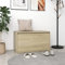 JUNZAI Flurbank, Sitzbank Esszimmer, Küchenbank, Bank Esszimmer, Hockerbank, Pflanzenbank, Betthocker, Sitzecke Küche, 80x40x45 cm Sonoma-Eiche Holzwerkstoff