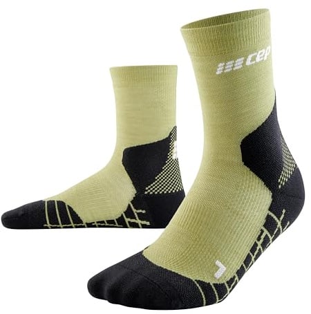 CEP Hiking Light Merino Mid Cut Socks für Herren – Merino-Wandersocken mit Kompression – Atmungsaktive Trekkingsocken & Wandersocken Herren mit rutschfestem Sitz für Outdoor